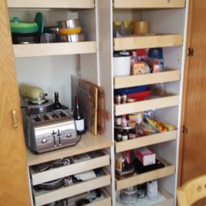 Closet Pantry Custom Roll Out Drawers